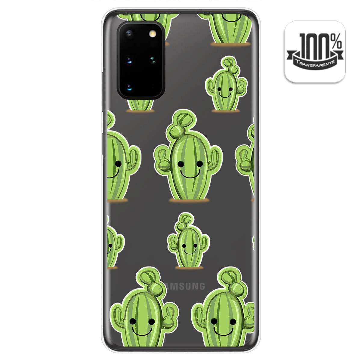 Funda Gel Transparente para Samsung Galaxy S20+ Plus diseño Cactus Dibujos