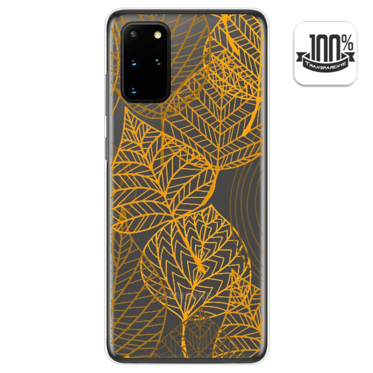 Funda Gel Transparente para Samsung Galaxy S20+ Plus diseño Hojas Dibujos