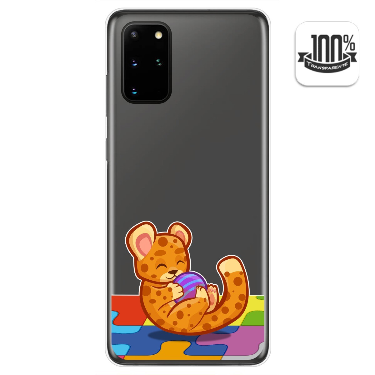 Funda Gel Transparente para Samsung Galaxy S20+ Plus diseño Leopardo Dibujos