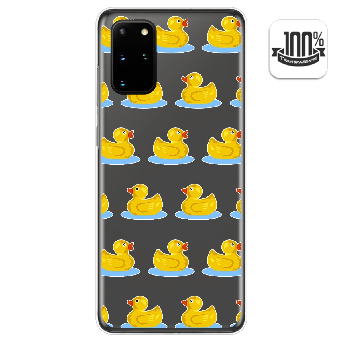 Funda Gel Transparente para Samsung Galaxy S20+ Plus diseño Pato Dibujos