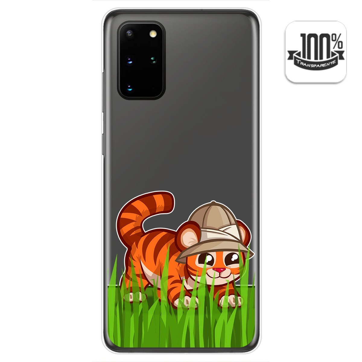 Funda Gel Transparente para Samsung Galaxy S20+ Plus diseño Tigre Dibujos