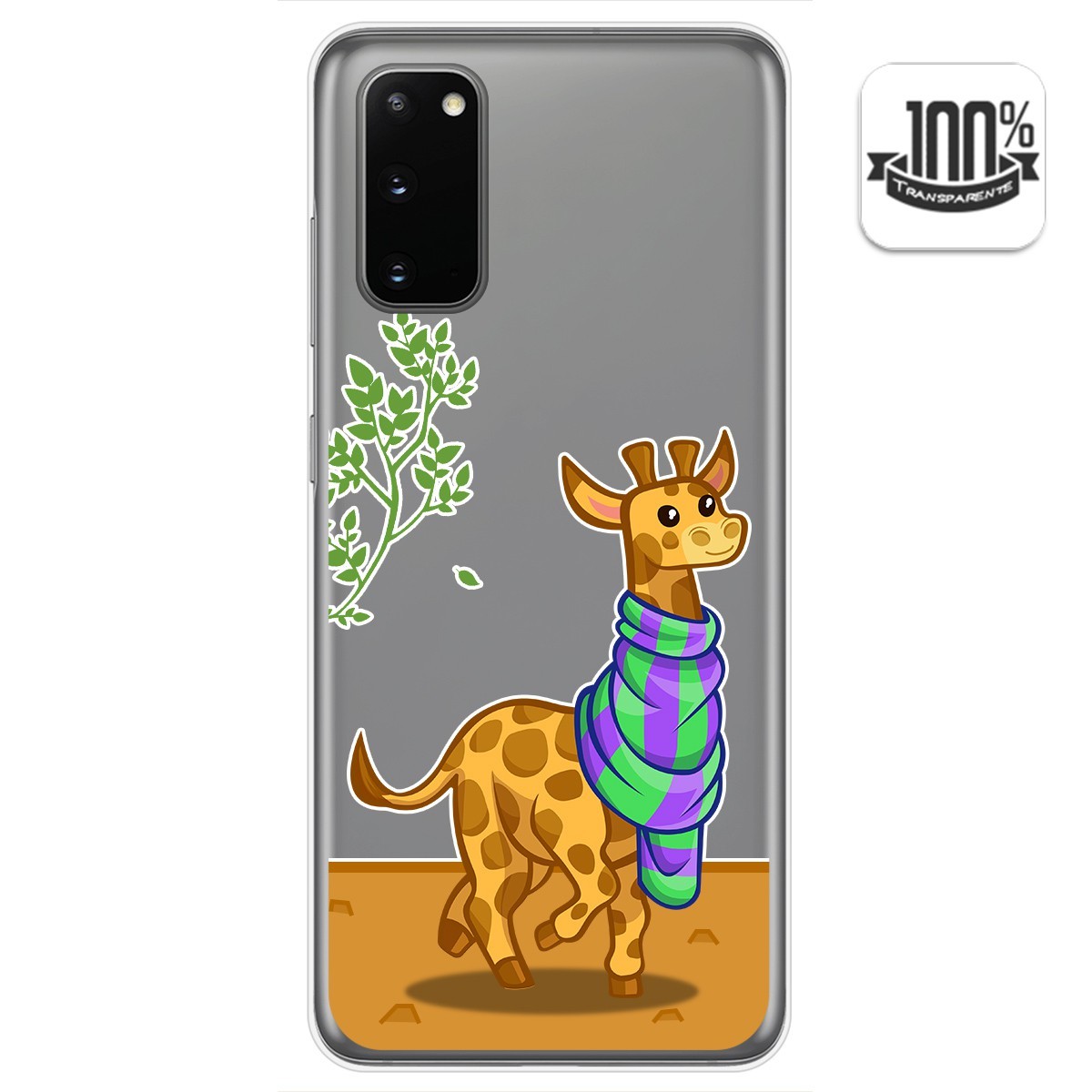Funda Gel Transparente para Samsung Galaxy S20 diseño Jirafa Dibujos