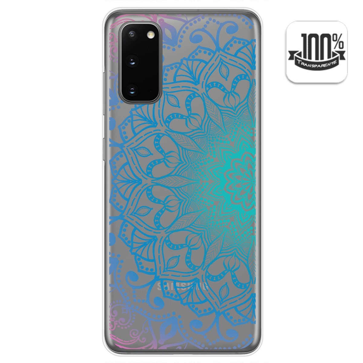 Funda Gel Transparente para Samsung Galaxy S20 diseño Mandala Dibujos