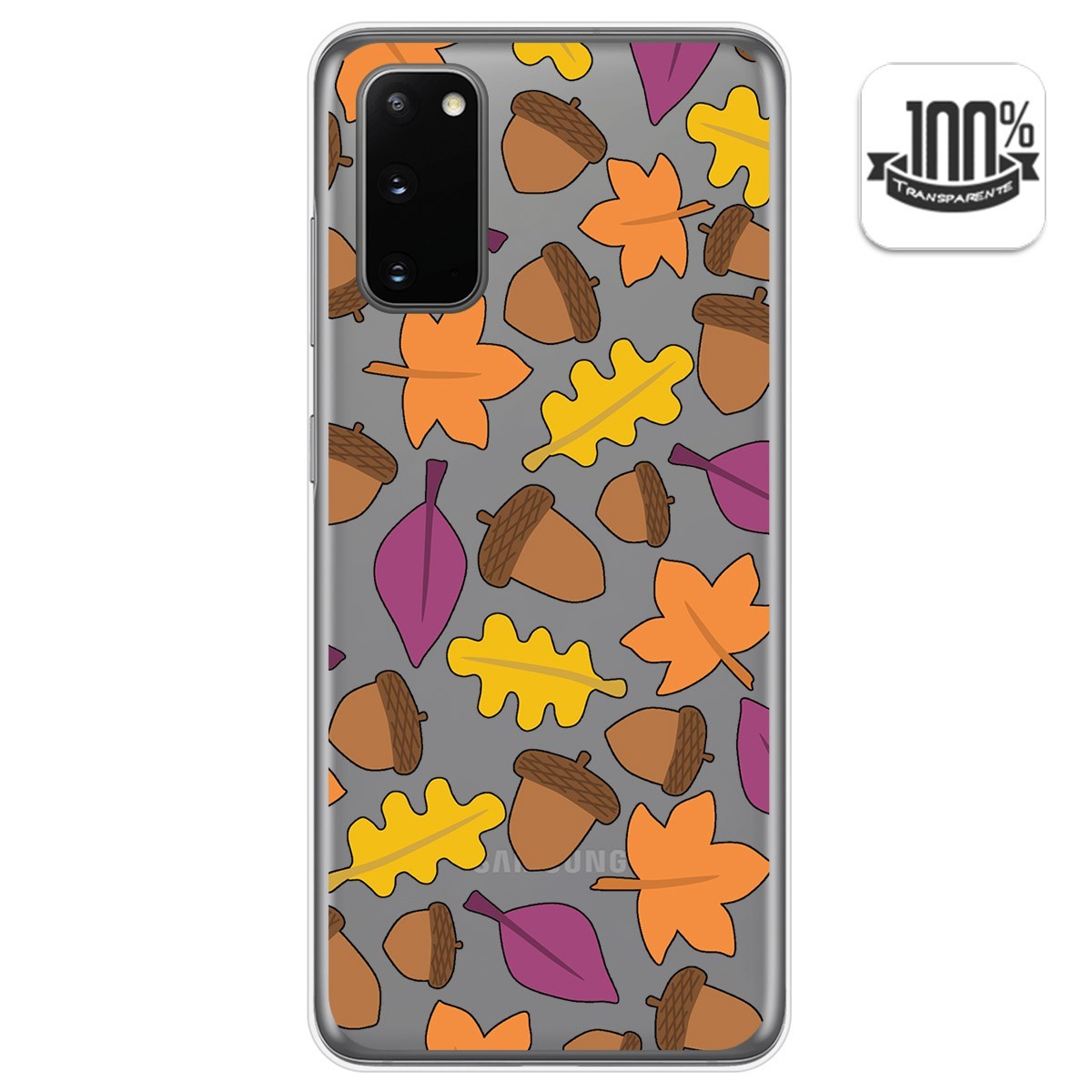 Funda Gel Transparente para Samsung Galaxy S20 diseño Otoño Dibujos