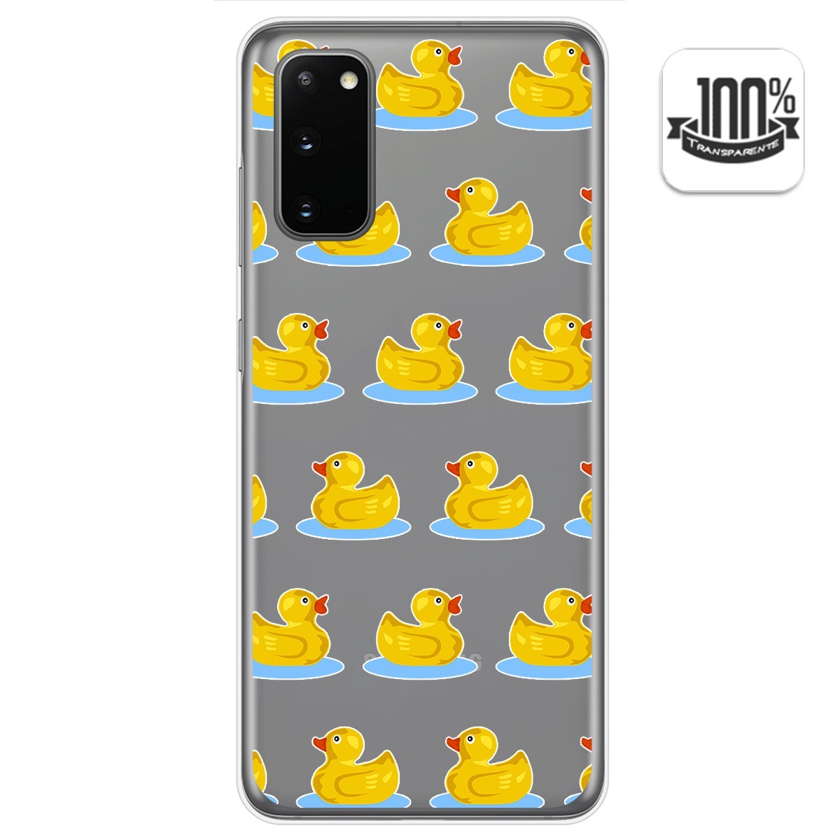 Funda Gel Transparente para Samsung Galaxy S20 diseño Pato Dibujos
