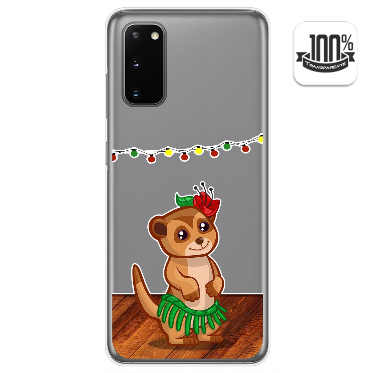 Funda Gel Transparente para Samsung Galaxy S20 diseño Suricata Dibujos