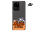 Funda Gel Transparente para Samsung Galaxy S20 Ultra diseño Bufalo Dibujos