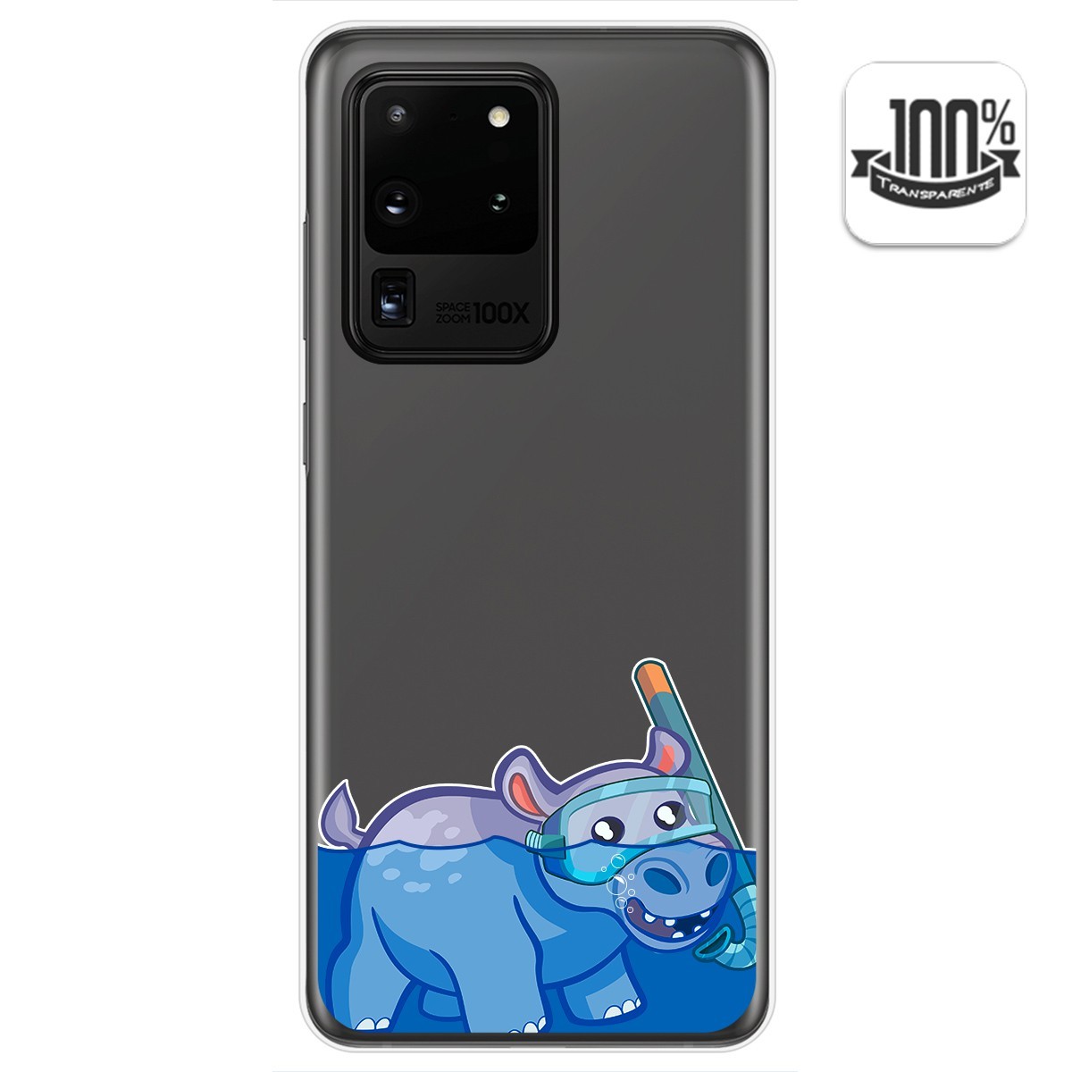 Funda Gel Transparente para Samsung Galaxy S20 Ultra diseño Hipo Dibujos
