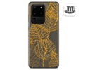 Funda Gel Transparente para Samsung Galaxy S20 Ultra diseño Hojas Dibujos