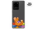Funda Gel Transparente para Samsung Galaxy S20 Ultra diseño Leopardo Dibujos