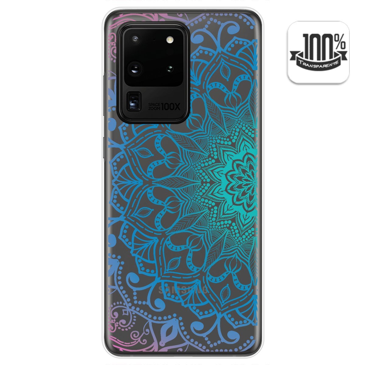 Funda Gel Transparente para Samsung Galaxy S20 Ultra diseño Mandala Dibujos