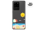 Funda Gel Transparente para Samsung Galaxy S20 Ultra diseño Playa Dibujos