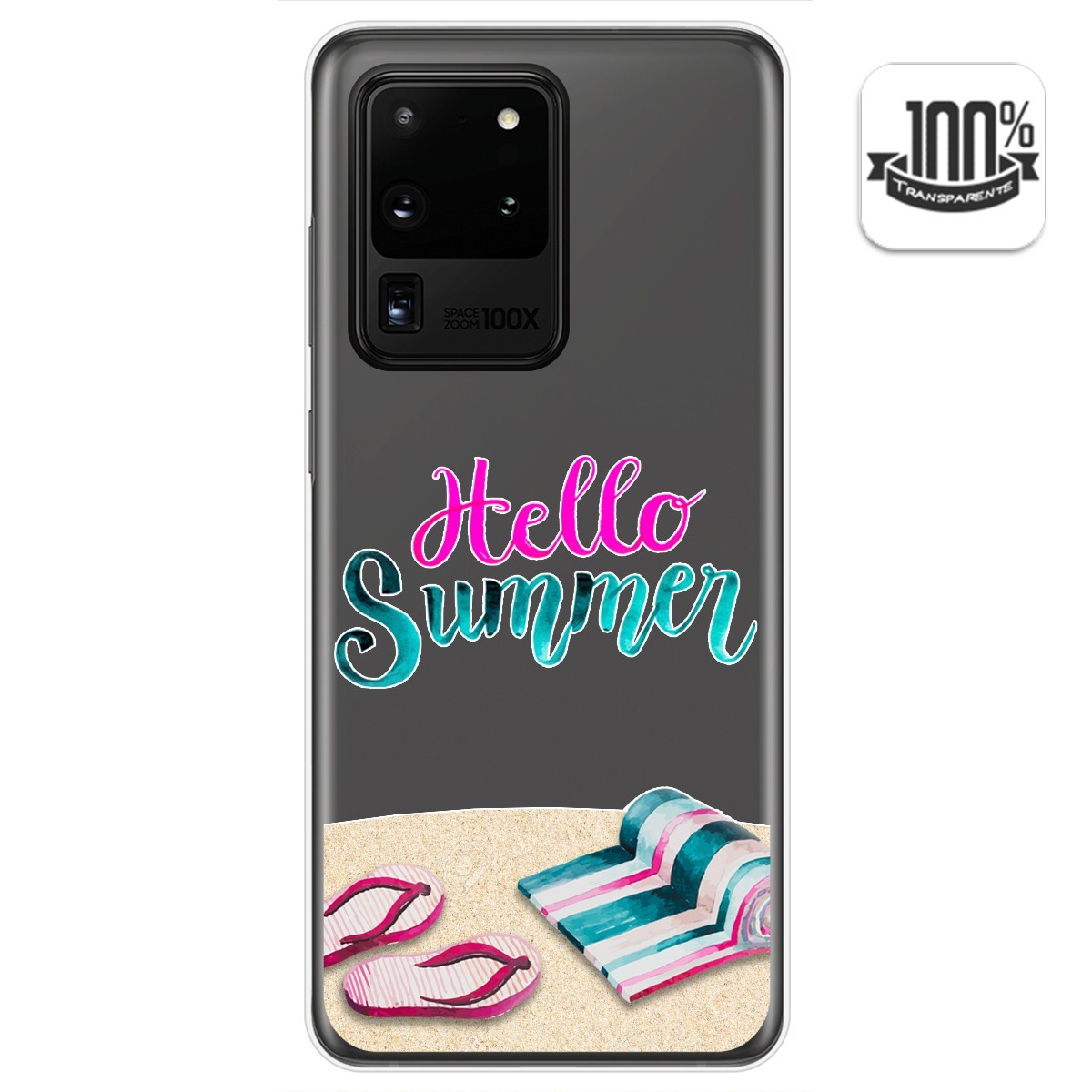 Funda Gel Transparente para Samsung Galaxy S20 Ultra diseño Summer Dibujos