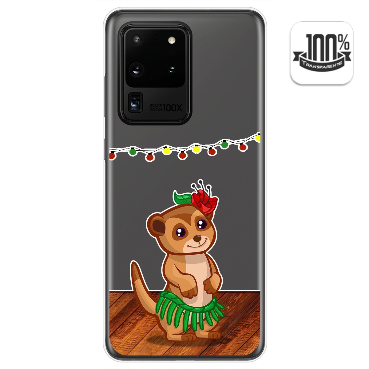 Funda Gel Transparente para Samsung Galaxy S20 Ultra diseño Suricata Dibujos