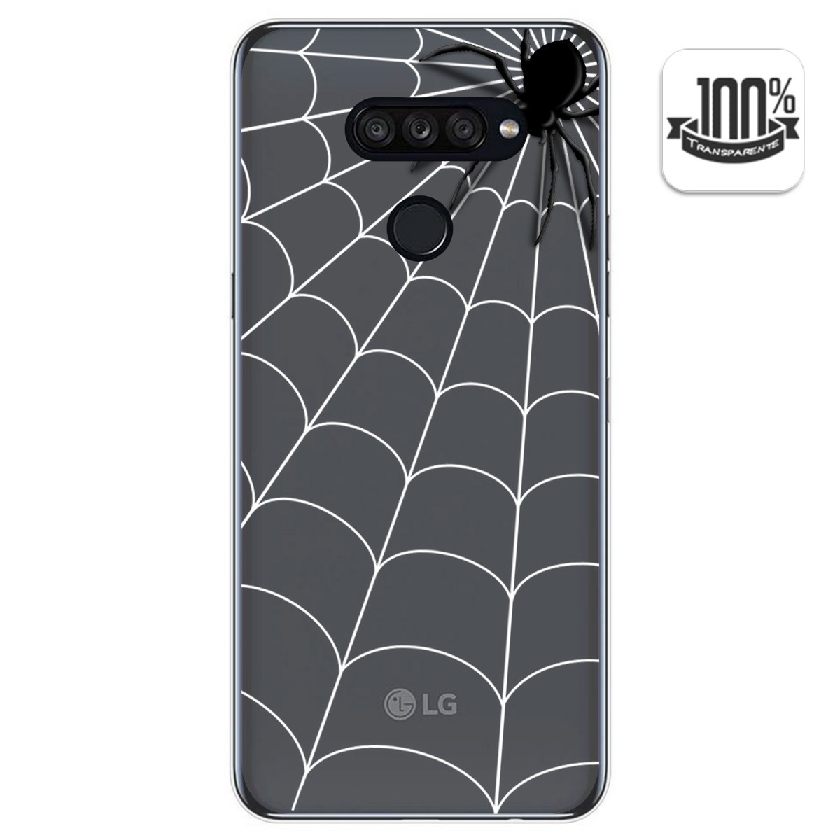 Funda Gel Transparente para Lg K50S diseño Araña Dibujos