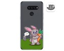 Funda Gel Transparente para Lg K50S diseño Conejo Dibujos