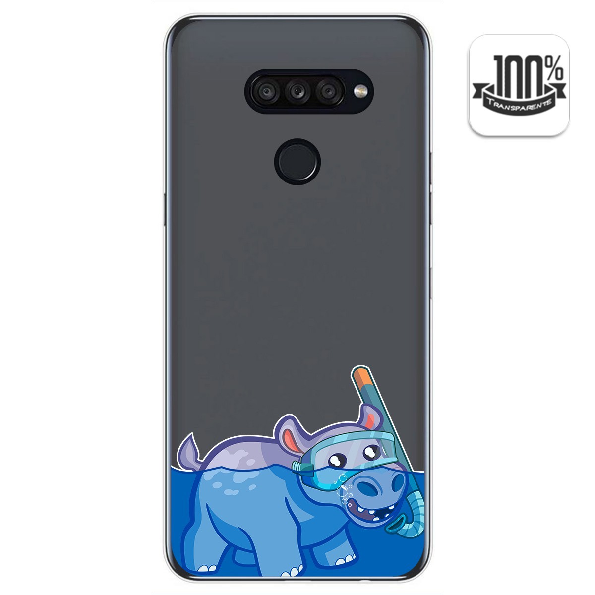 Funda Gel Transparente para Lg K50S diseño Hipo Dibujos