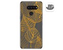 Funda Gel Transparente para Lg K50S diseño Hojas Dibujos