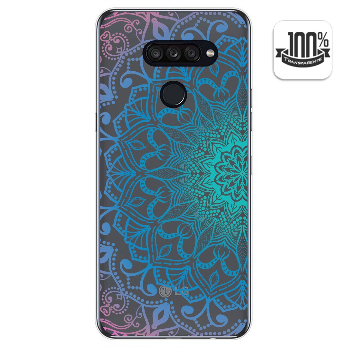 Funda Gel Transparente para Lg K50S diseño Mandala Dibujos