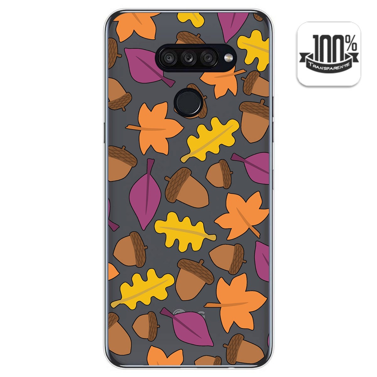 Funda Gel Transparente para Lg K50S diseño Otoño Dibujos