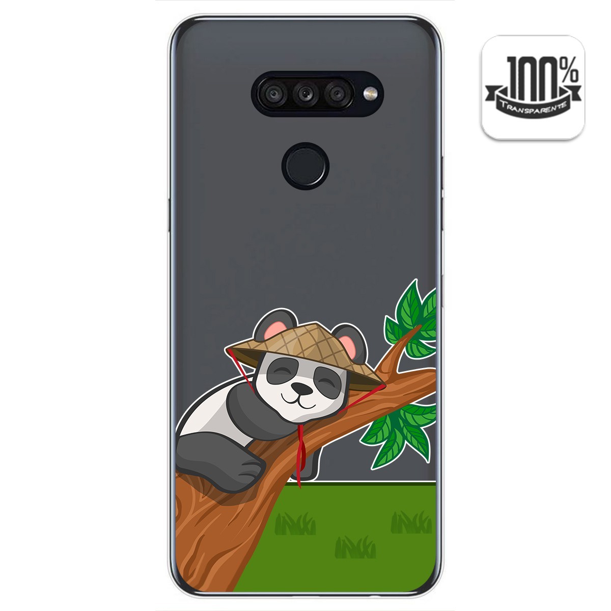 Funda Gel Transparente para Lg K50S diseño Panda Dibujos
