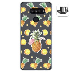 Funda Gel Transparente para Lg K50S diseño Piña Dibujos