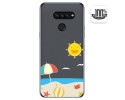 Funda Gel Transparente para Lg K50S diseño Playa Dibujos