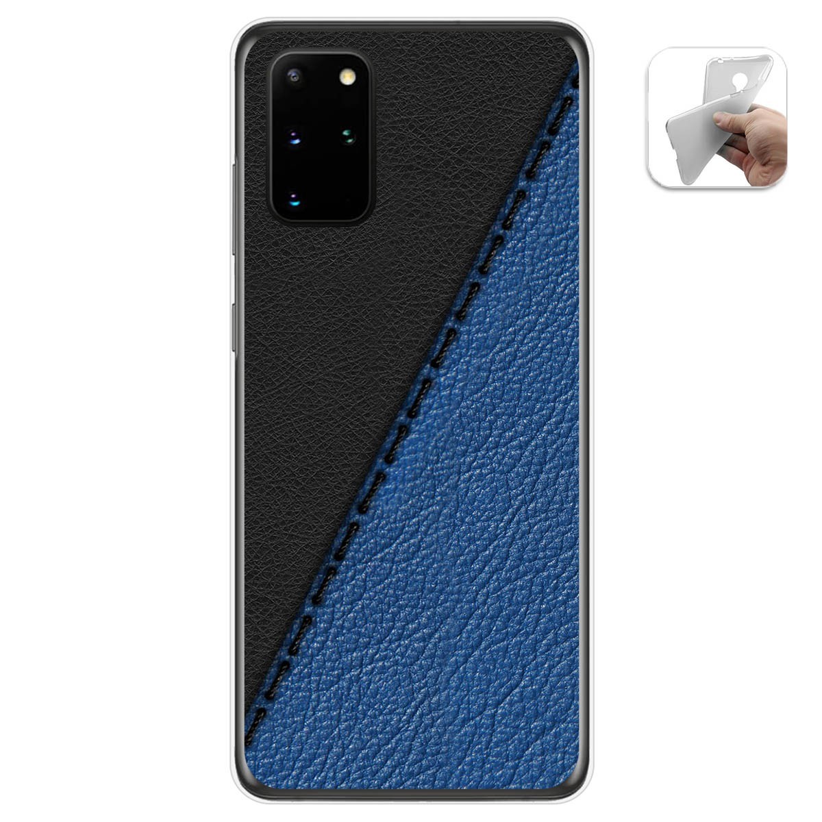 Funda Gel Tpu para Samsung Galaxy S20+ Plus diseño Cuero 02 Dibujos