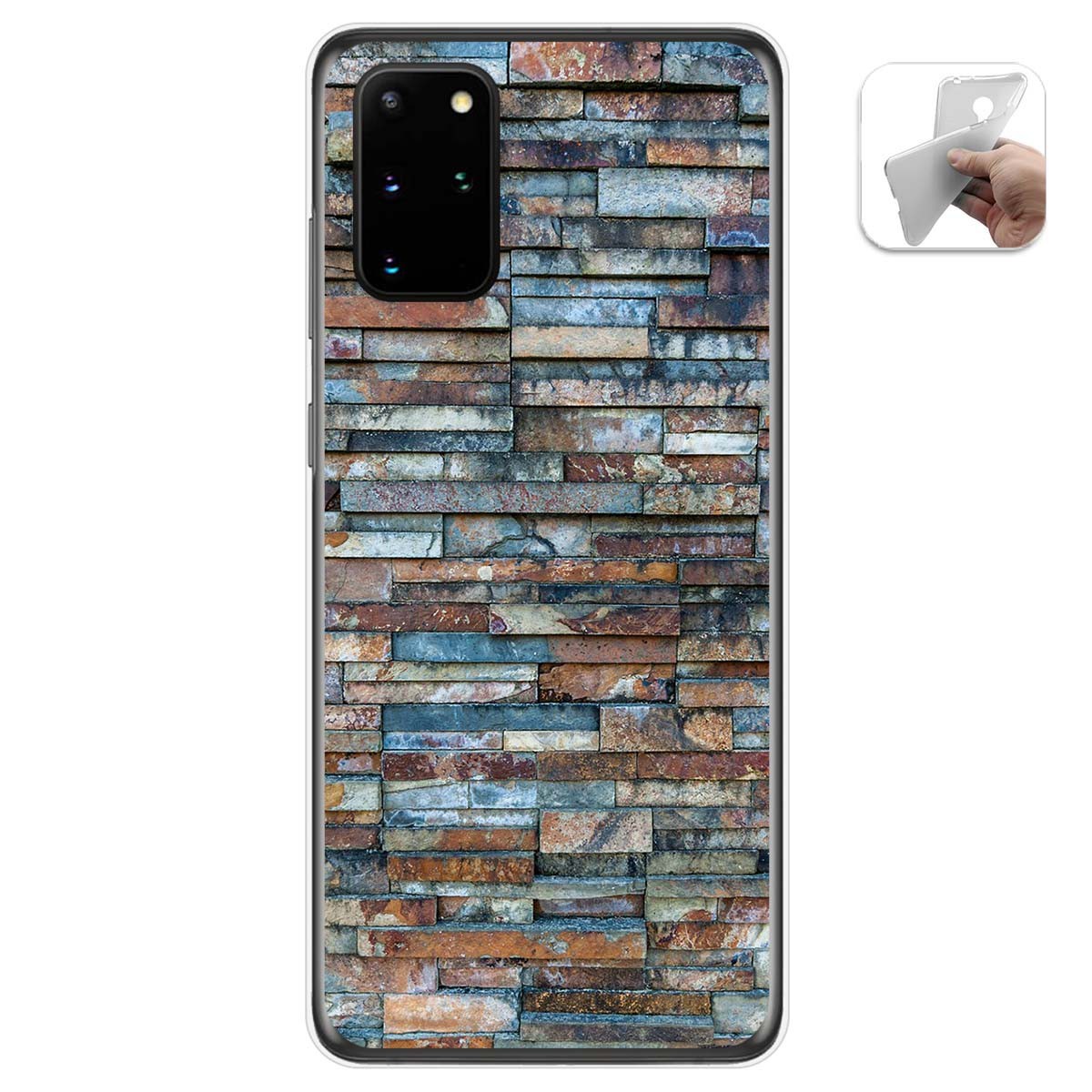 Funda Gel Tpu para Samsung Galaxy S20+ Plus diseño Ladrillo 05 Dibujos