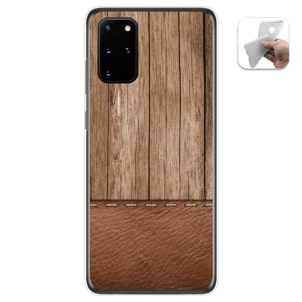 Funda Gel Tpu para Samsung Galaxy S20+ Plus diseño Madera 09 Dibujos
