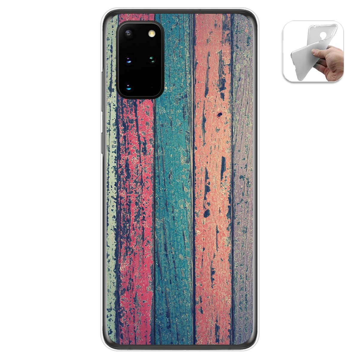 Funda Gel Tpu para Samsung Galaxy S20+ Plus diseño Madera 10 Dibujos