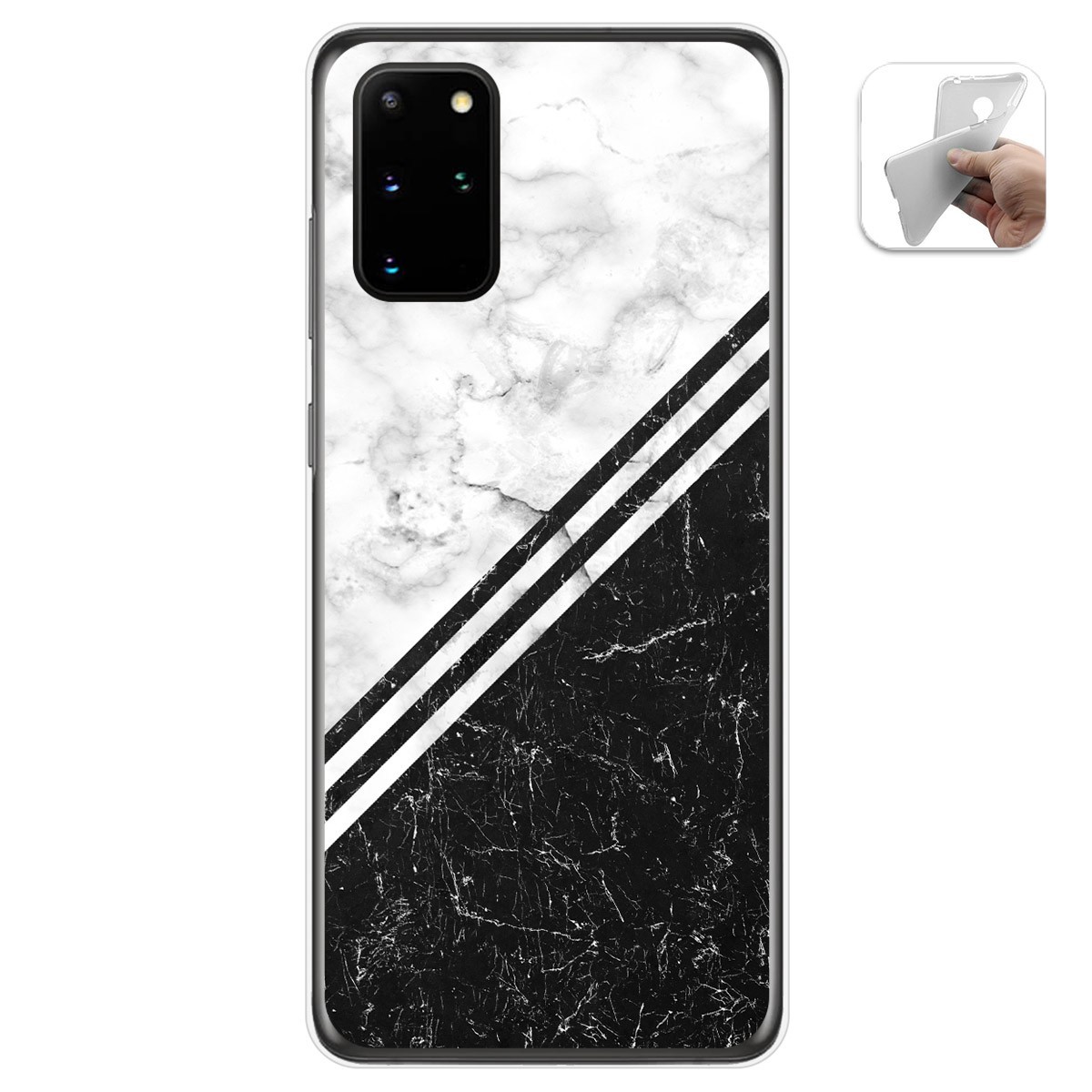 Funda Gel Tpu para Samsung Galaxy S20+ Plus diseño Mármol 01 Dibujos
