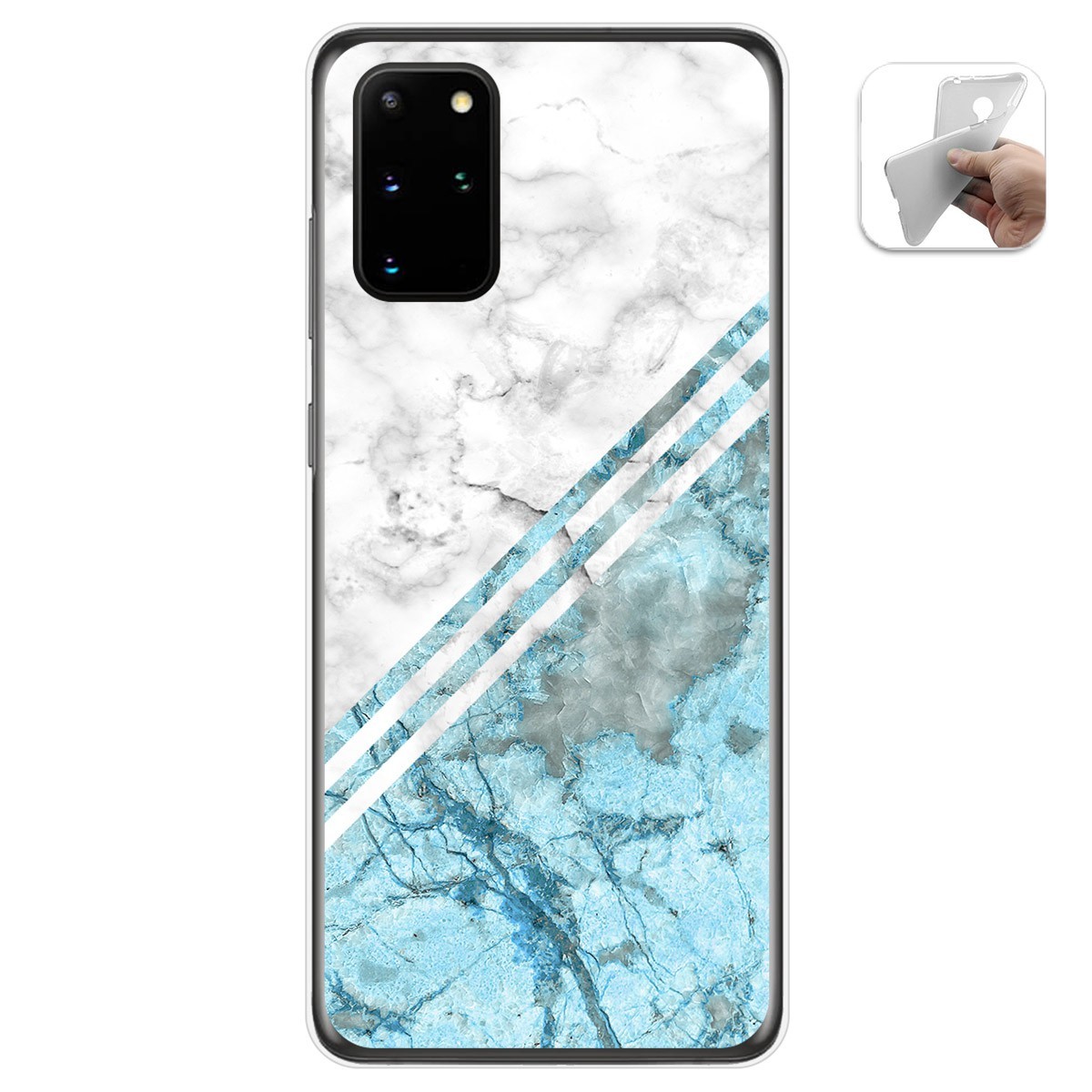 Funda Gel Tpu para Samsung Galaxy S20+ Plus diseño Mármol 02 Dibujos
