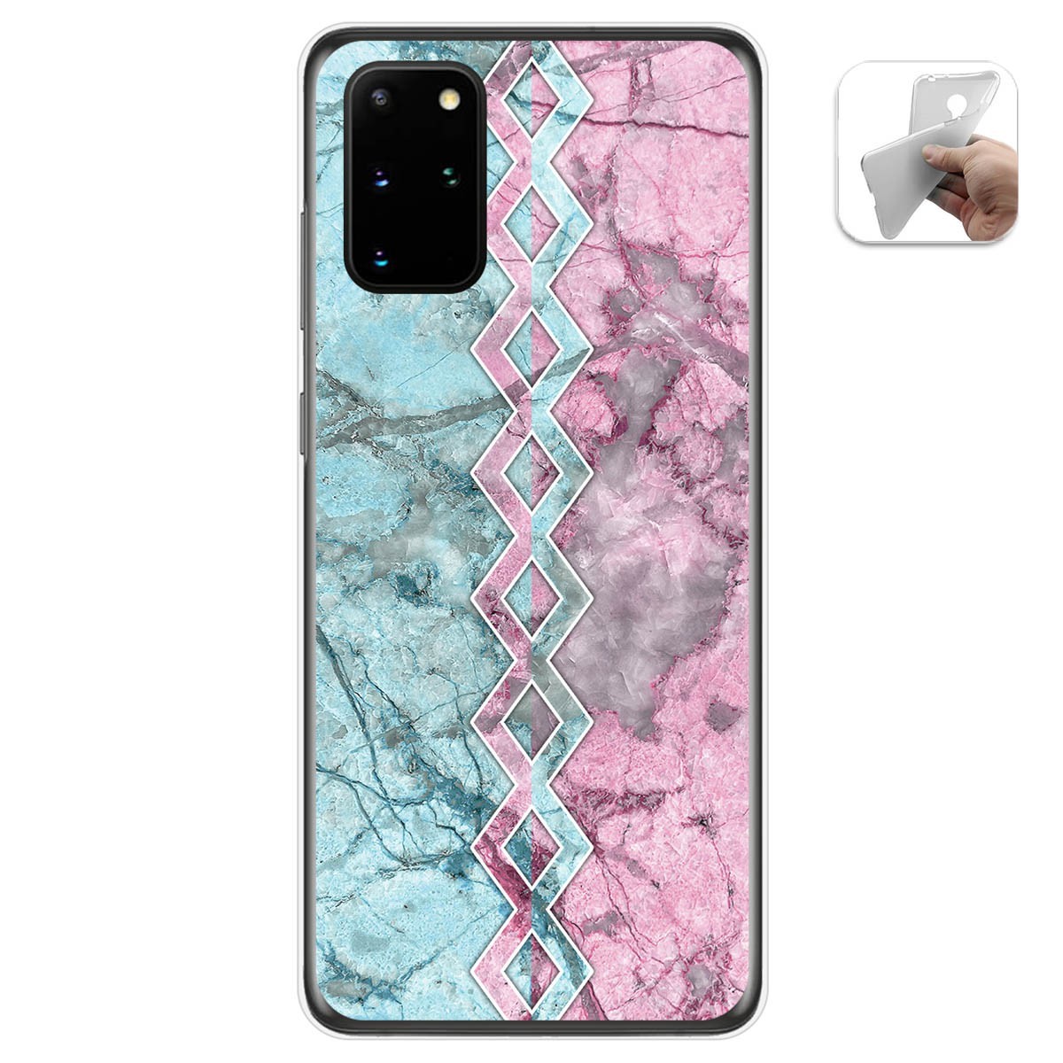 Funda Gel Tpu para Samsung Galaxy S20+ Plus diseño Mármol 08 Dibujos