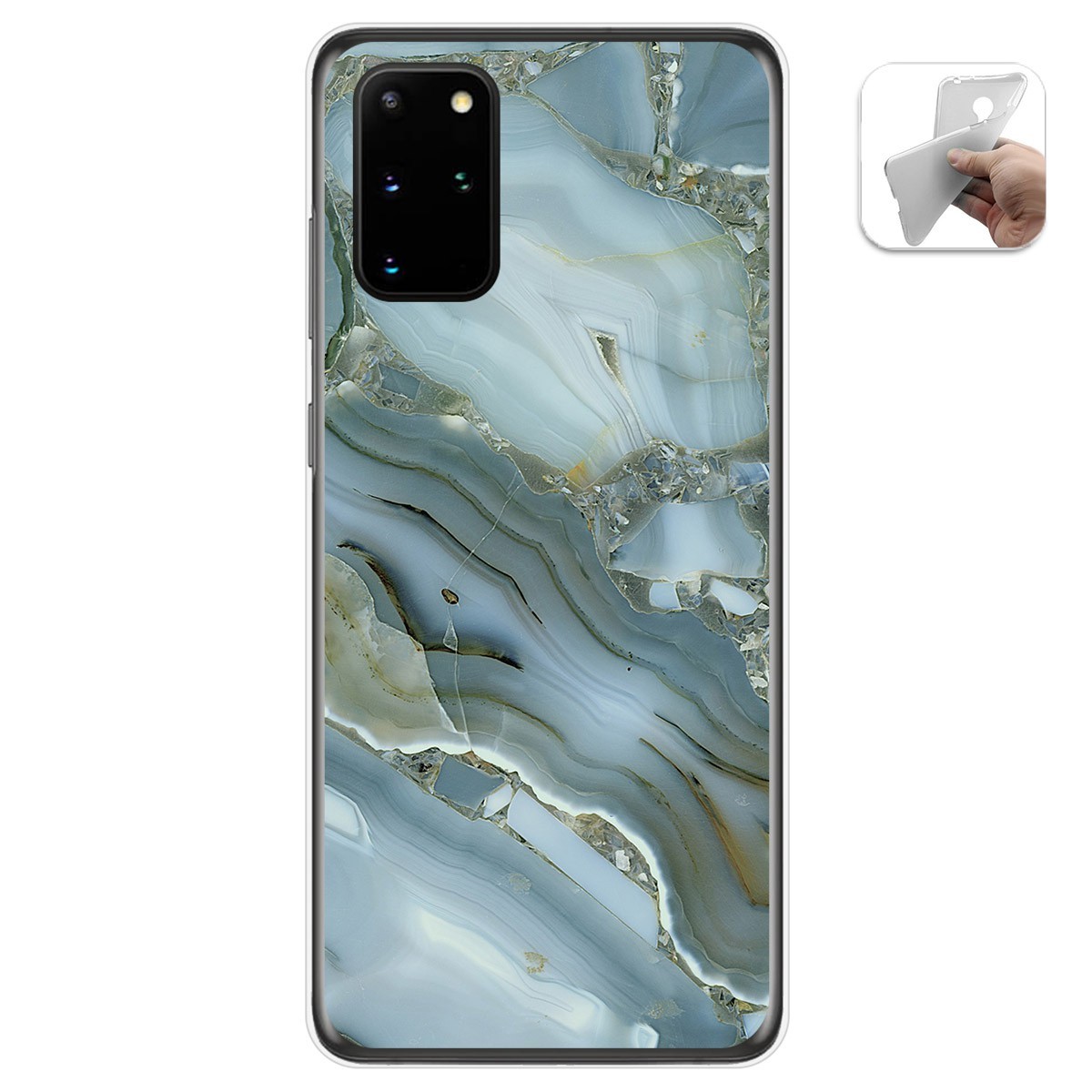 Funda Gel Tpu para Samsung Galaxy S20+ Plus diseño Mármol 09 Dibujos