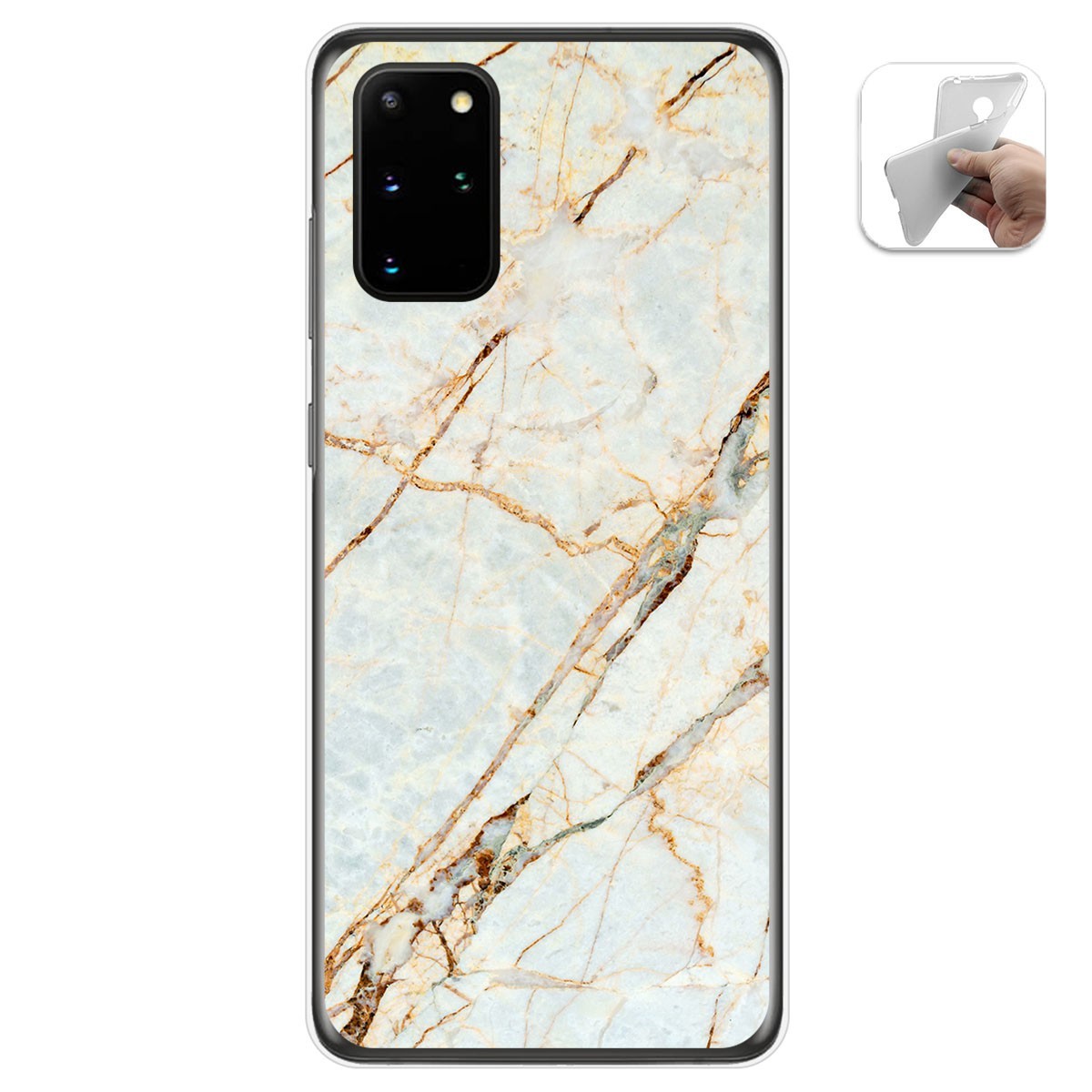 Funda Gel Tpu para Samsung Galaxy S20+ Plus diseño Mármol 13 Dibujos
