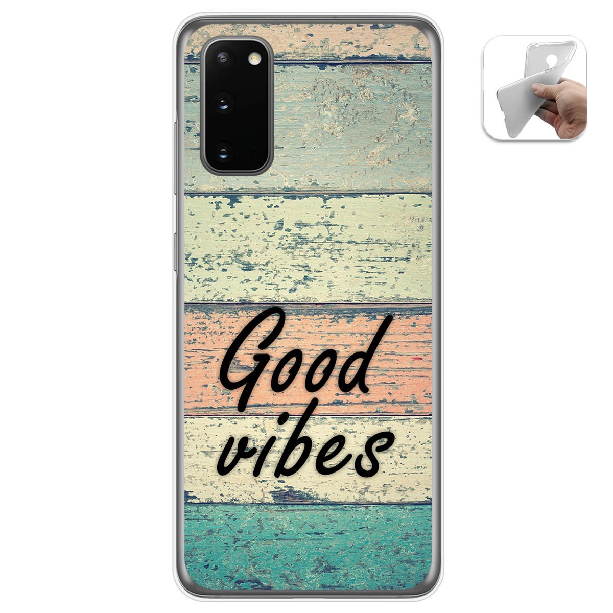 Funda Gel Tpu para Samsung Galaxy S20 diseño Madera 01 Dibujos