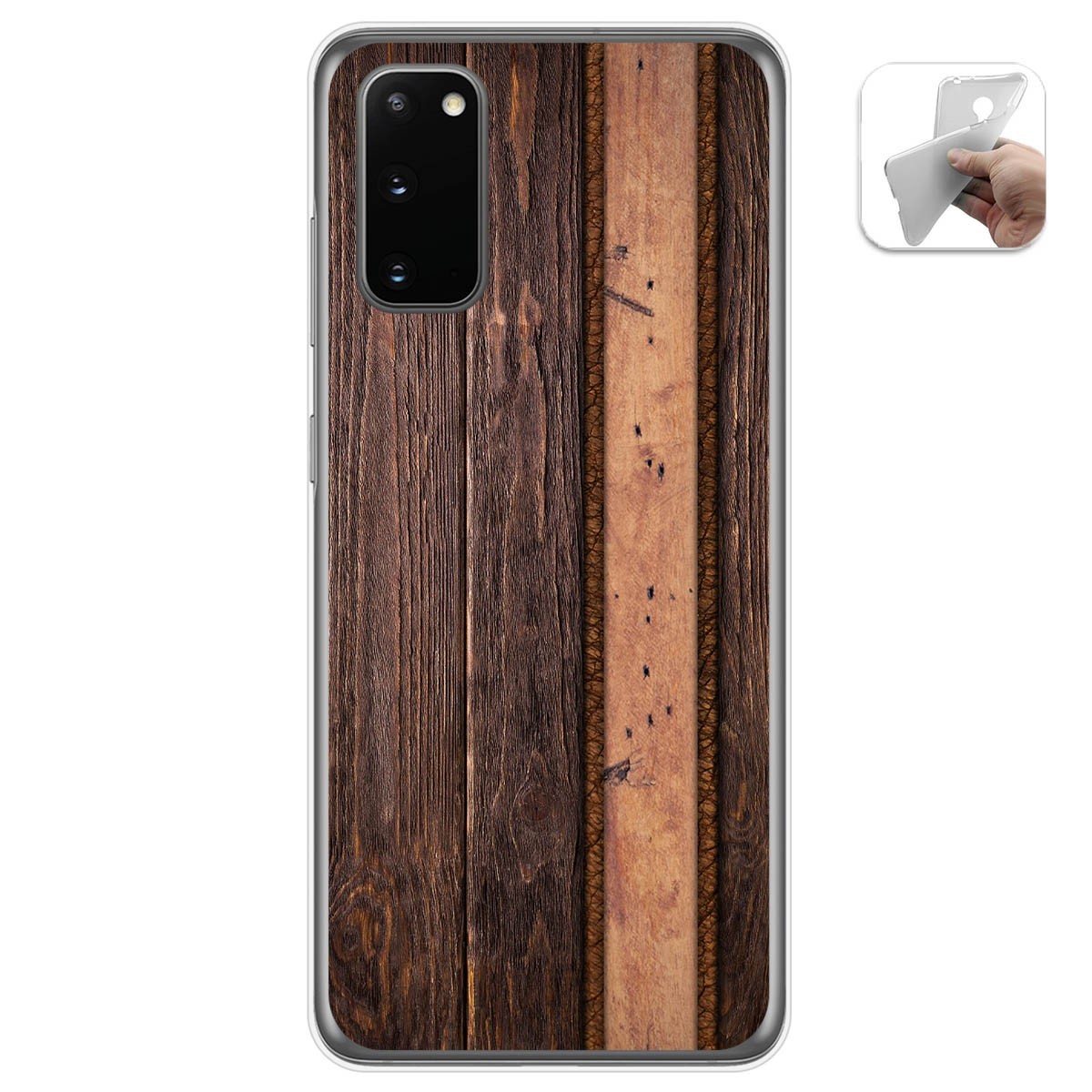 Funda Gel Tpu para Samsung Galaxy S20 diseño Madera 05 Dibujos