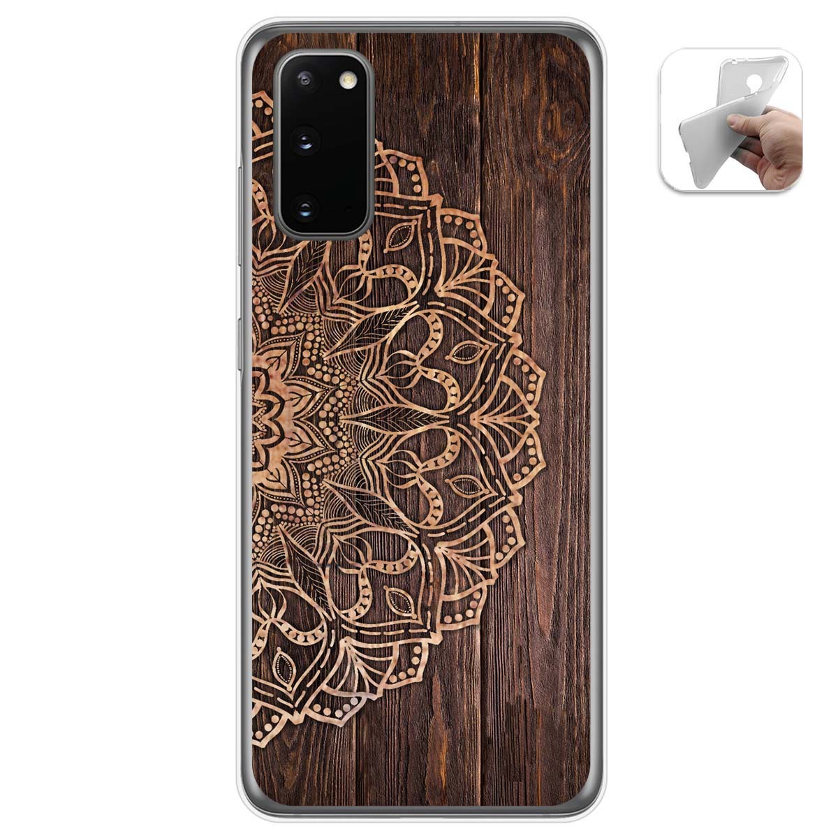 Funda Gel Tpu para Samsung Galaxy S20 diseño Madera 06 Dibujos