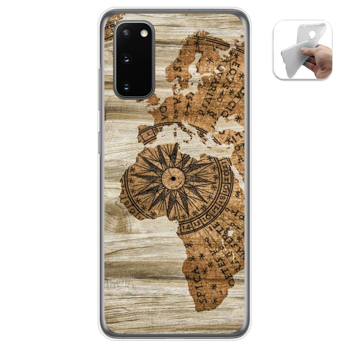 Funda Gel Tpu para Samsung Galaxy S20 diseño Madera 07 Dibujos