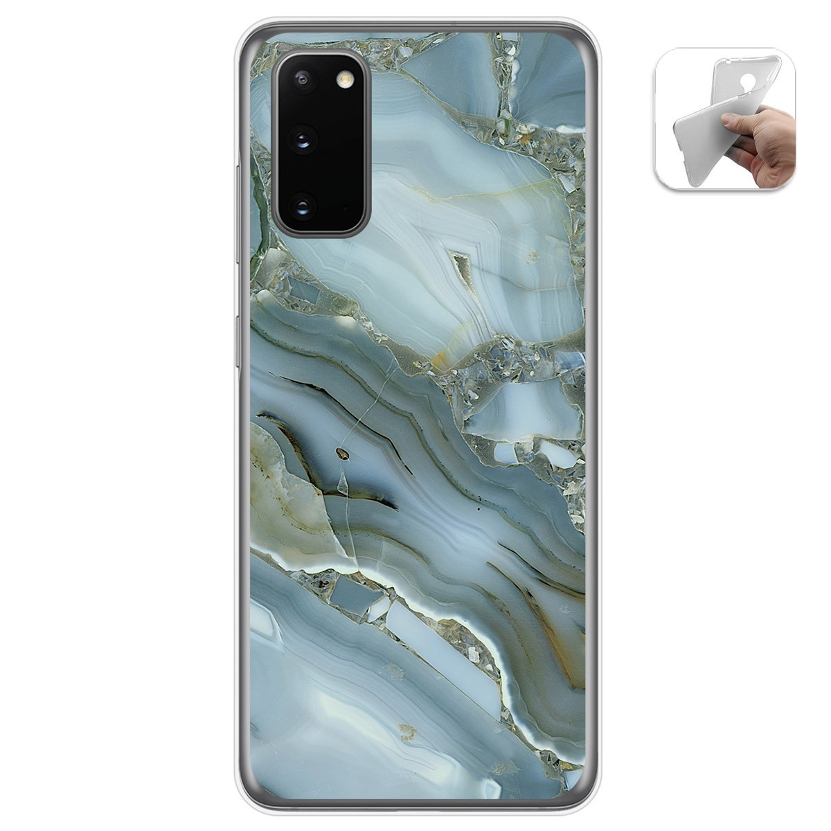 Funda Gel Tpu para Samsung Galaxy S20 diseño Mármol 09 Dibujos