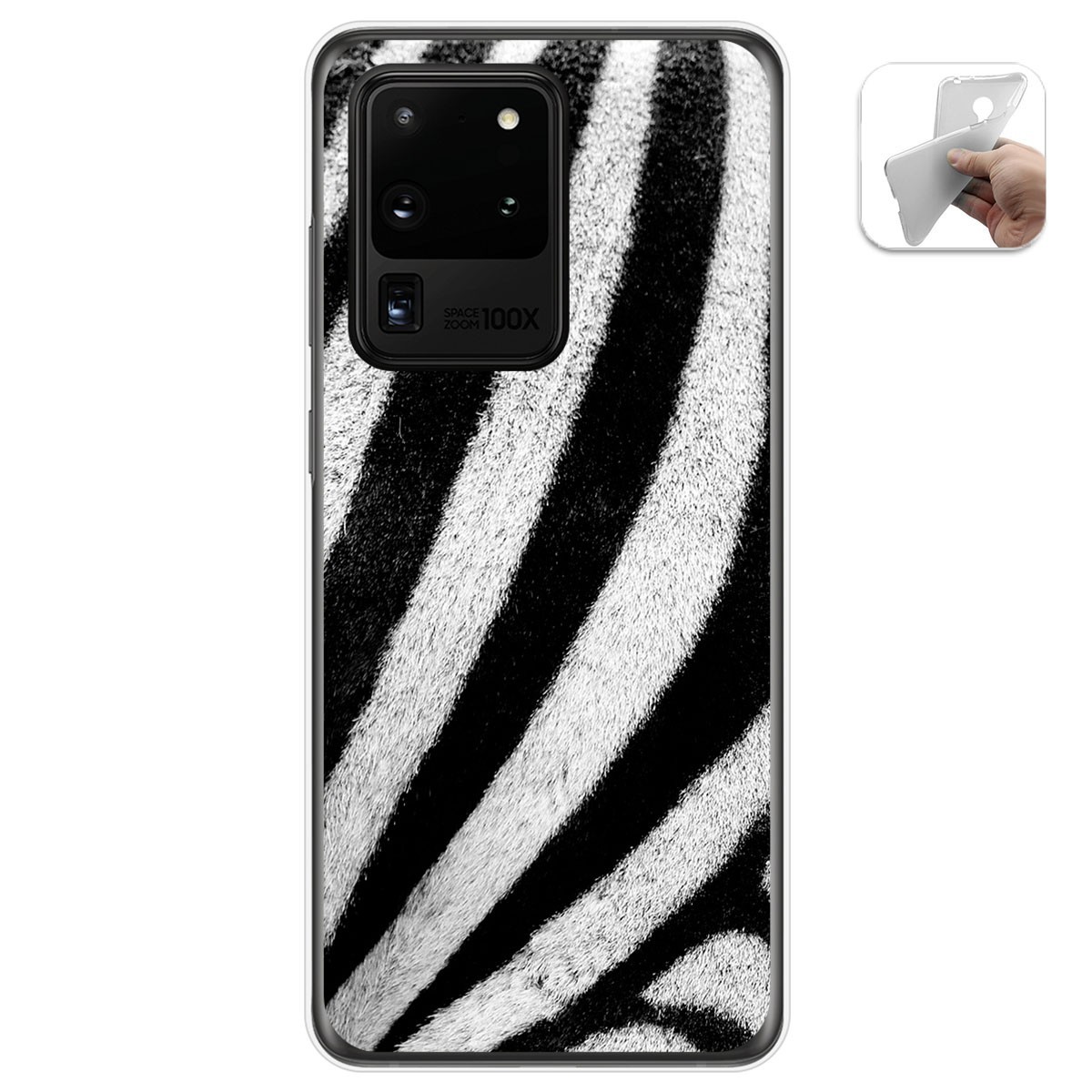 Funda Gel Tpu para Samsung Galaxy S20 Ultra diseño Animal 02 Dibujos