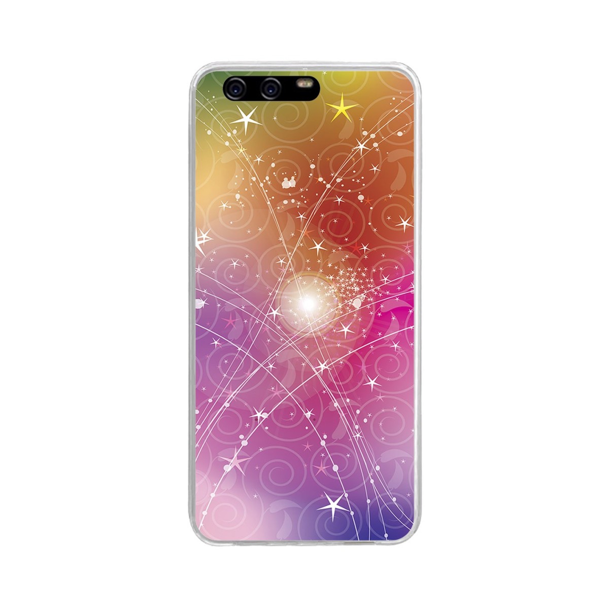 Funda Gel Tpu para Huawei P10 Plus Diseño Abstracto Dibujos