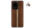 Funda Gel Tpu para Samsung Galaxy S20 Ultra diseño Cuero 01 Dibujos
