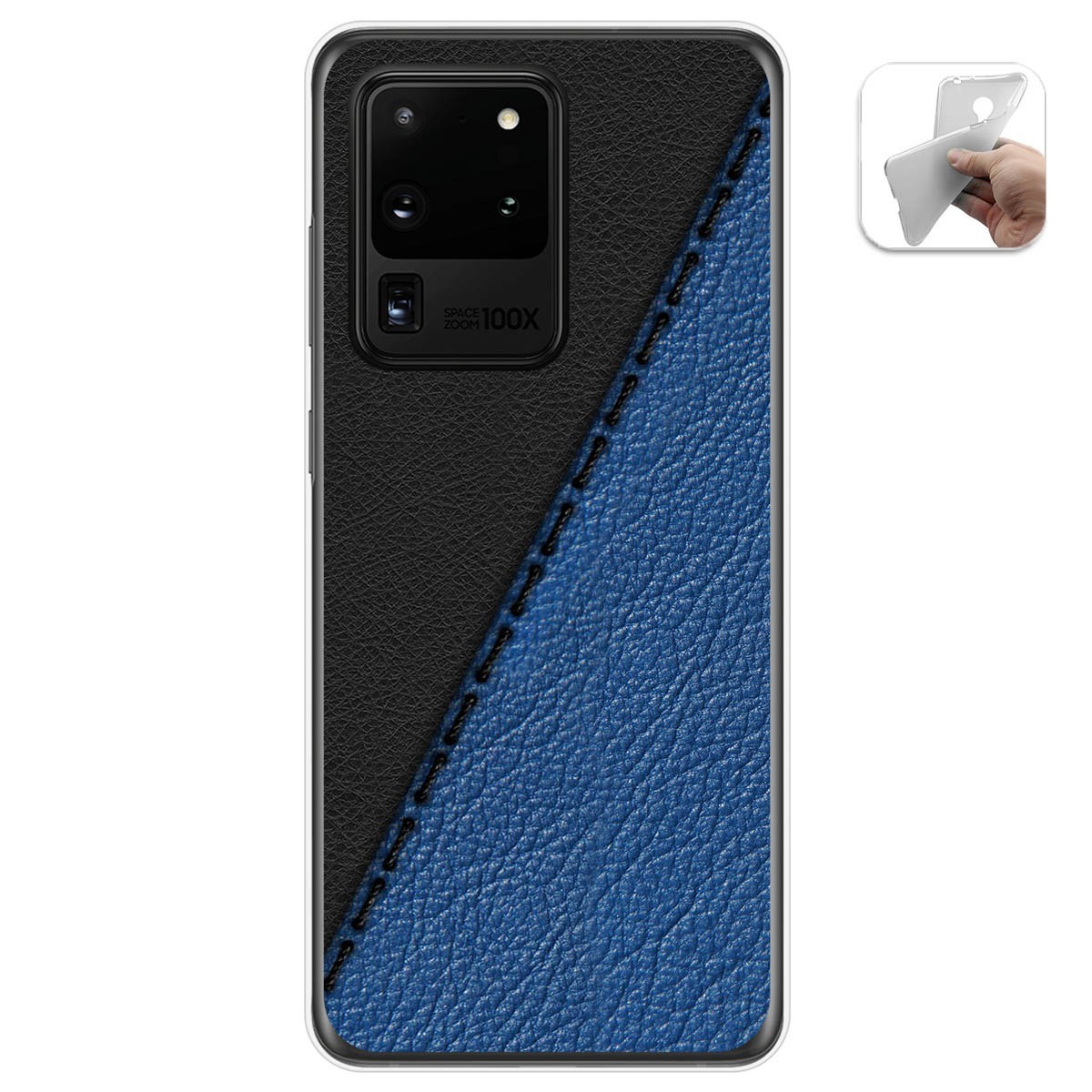 Funda Gel Tpu para Samsung Galaxy S20 Ultra diseño Cuero 02 Dibujos