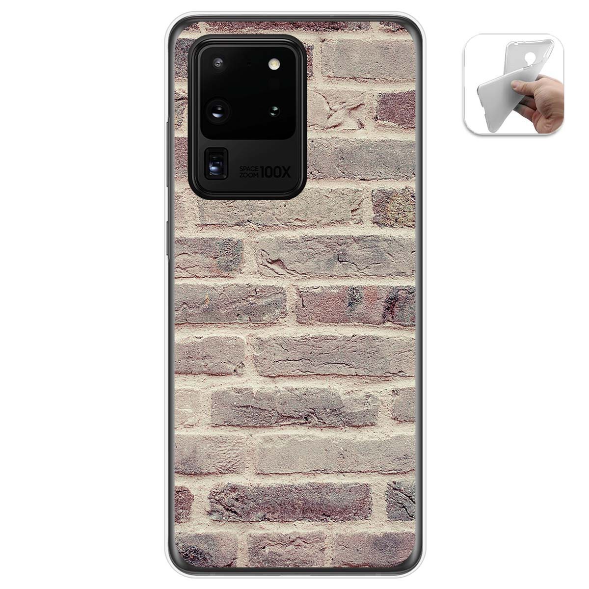 Funda Gel Tpu para Samsung Galaxy S20 Ultra diseño Ladrillo 01 Dibujos