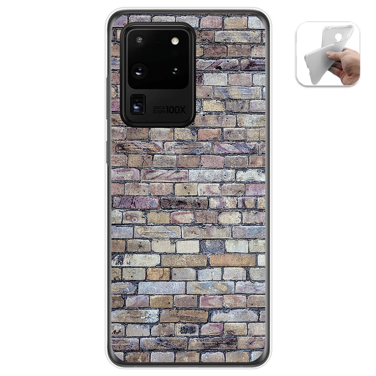 Funda Gel Tpu para Samsung Galaxy S20 Ultra diseño Ladrillo 02 Dibujos