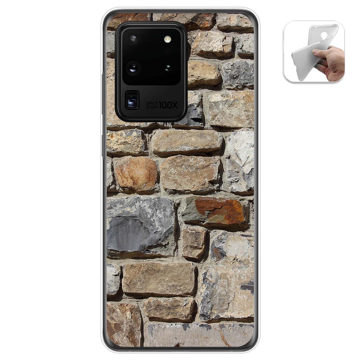 Funda Gel Tpu para Samsung Galaxy S20 Ultra diseño Ladrillo 03 Dibujos