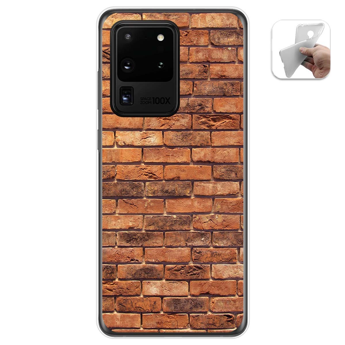 Funda Gel Tpu para Samsung Galaxy S20 Ultra diseño Ladrillo 04 Dibujos