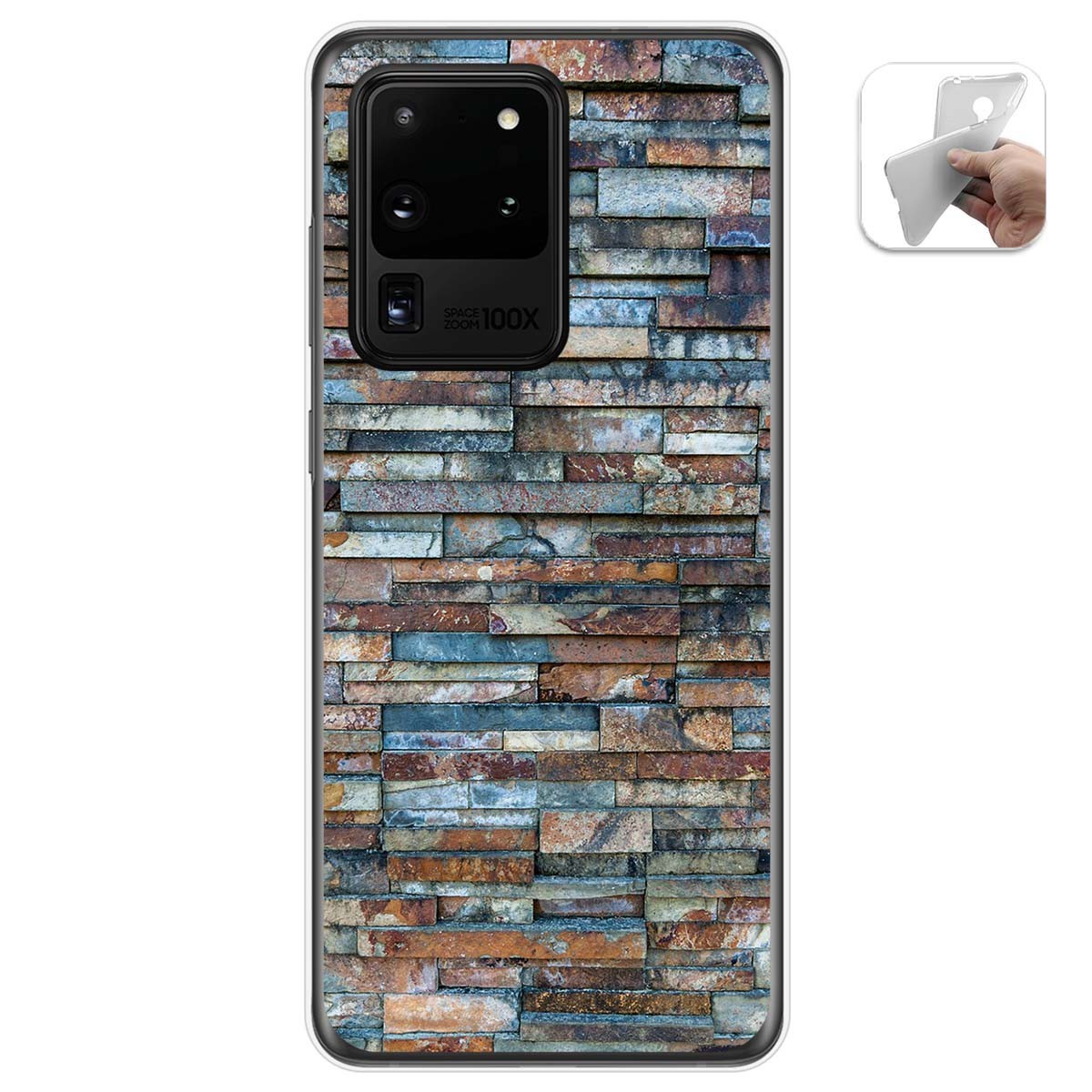Funda Gel Tpu para Samsung Galaxy S20 Ultra diseño Ladrillo 05 Dibujos